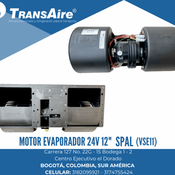 Motor evaporador 24V 12" SPAL (VSE11)