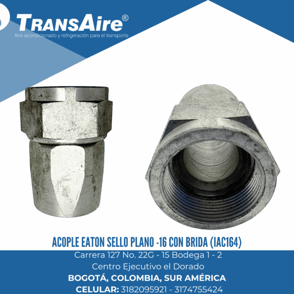Acople Eaton sello plano -16 con brida (IAC164)