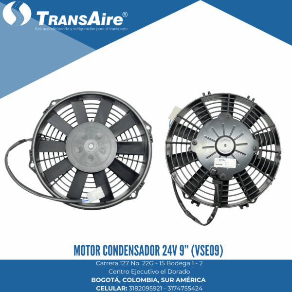 Motor condensador 24V 9” (VSE09)