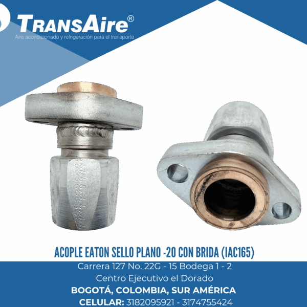 Acople Eaton sello plano -20 con brida (IAC165)