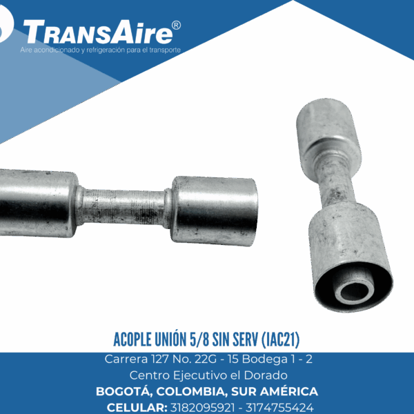 Acople unión 5/8 sin serv (IAC21)