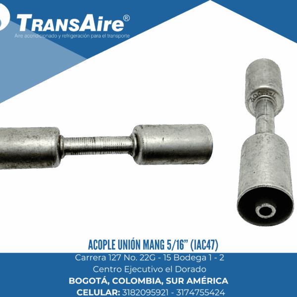 Acople unión mang 5/16” (IAC47)