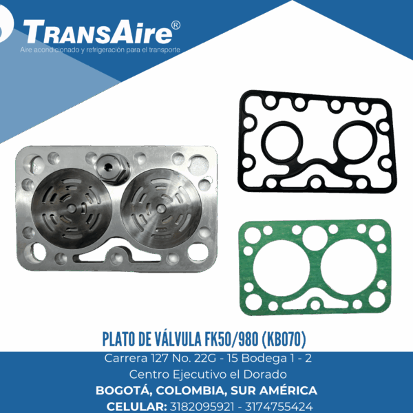 Plato de válvula FK50/980 (KBO70)