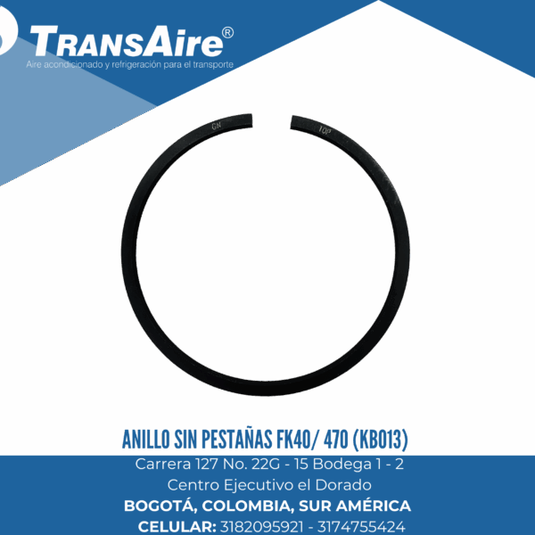 Anillo sin pestañas FK40/ 470 (KBO13)