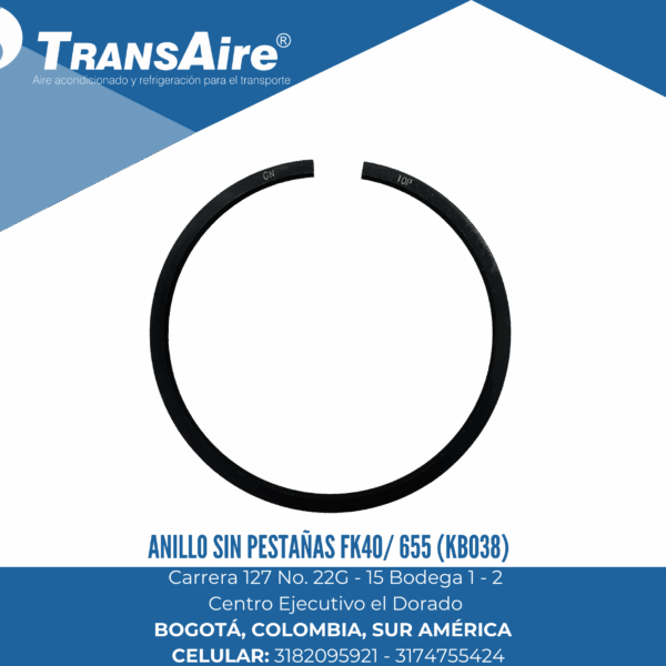 Anillo sin pestañas FK40/ 655 (KBO38)