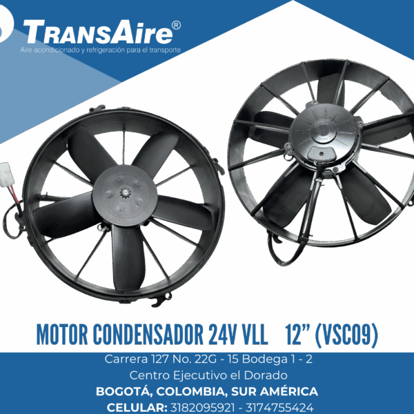 Motor condensador 24V vll 12” (VSC09)