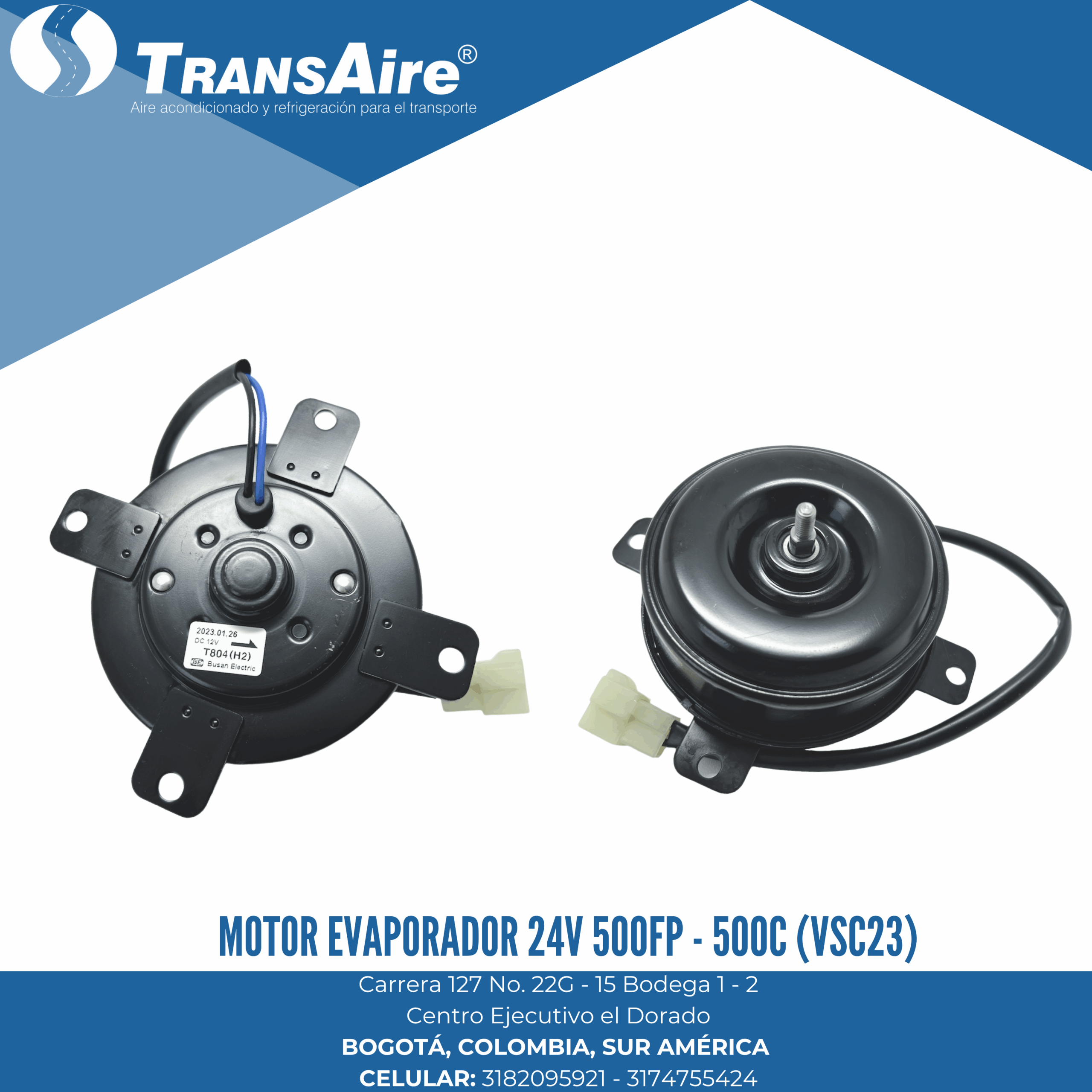 Motor evaporador 24V 500FP - 500C (VSC23)