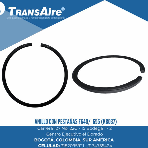 Anillo con pestañas FK40/ 655 (KBO37)