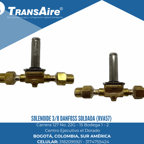 Solenoide 3/8 Danfoss Soldada (RVA57)