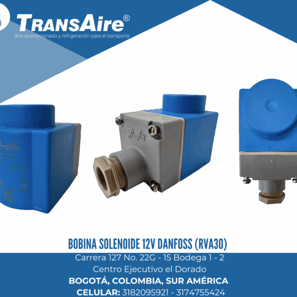Bobina Solenoide 12v Danfoss (RVA30)