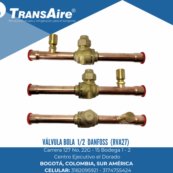 Válvula bola 1/2 Danfoss (RVA27)