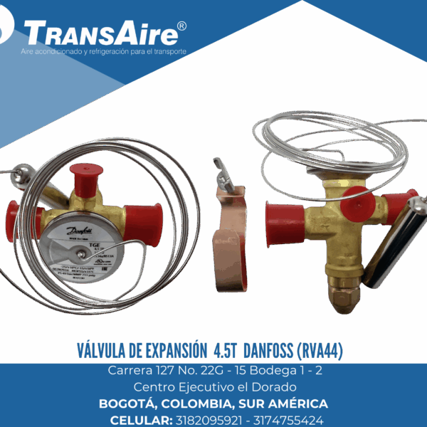 Válvula de expansión 4.5t Danfoss (RVA44)