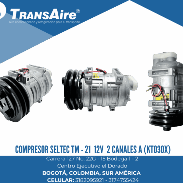 Compresor Seltec tm - 21 12V 2 canales a (KTO30x)