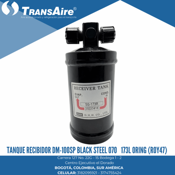 Tanque recibidor DM-100SP black steel 070 173l oring (ROY47)