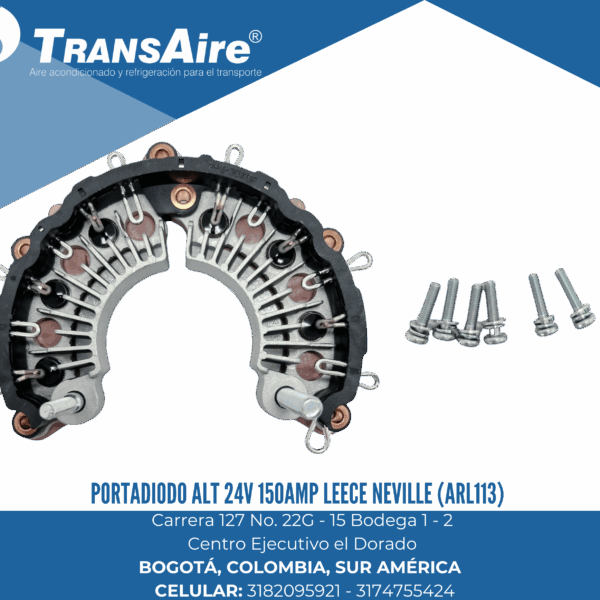 Portadiodo alt 24v 150amp Leece Neville (ARL113)