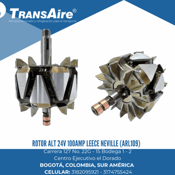 Rotor alt 24V 100AMP Leece Neville (ARL109)