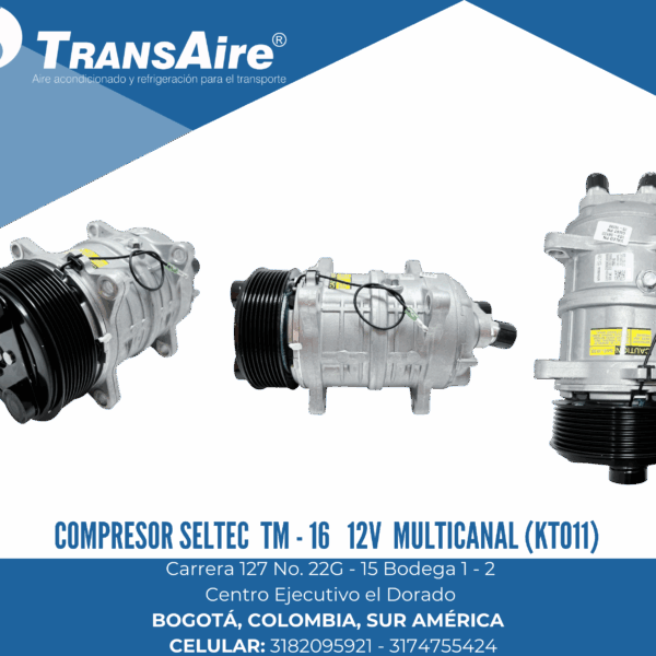 Compresor Seltec tm - 16 12V multicanal (KTO11)