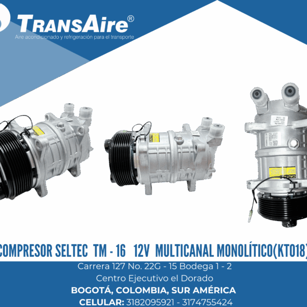 Compresor seltec tm - 16 12V multicanal monolítico(KTO18)