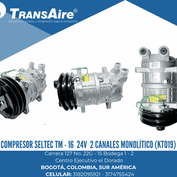 Compresor Valeo tm16 24V (Monolitico) (KTO19)