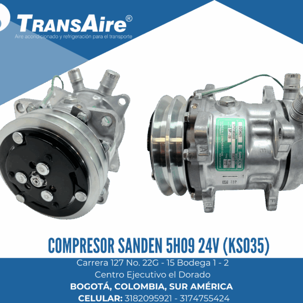 Compresor Sanden 5h09 24V (KSO35)