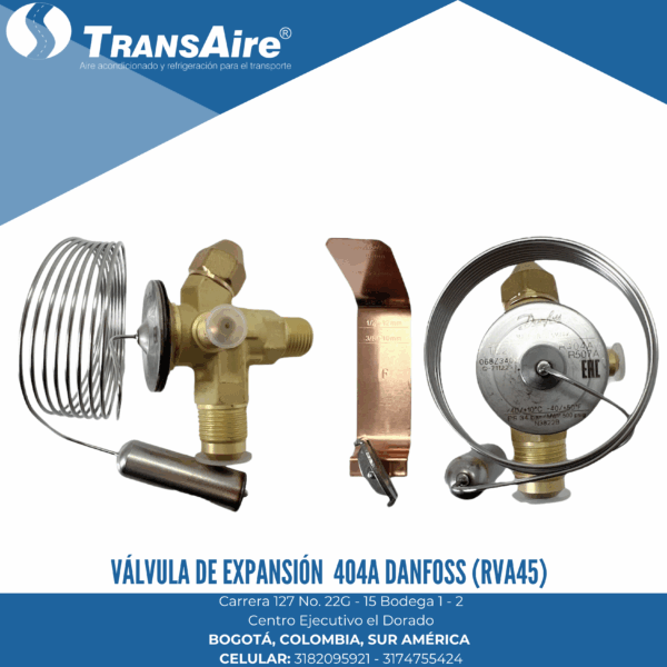 Válvula de expansión 404A Danfoss (RVA45)