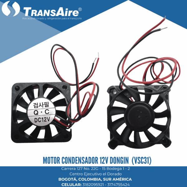 Motor condensador 12V Dongin (VSC31)