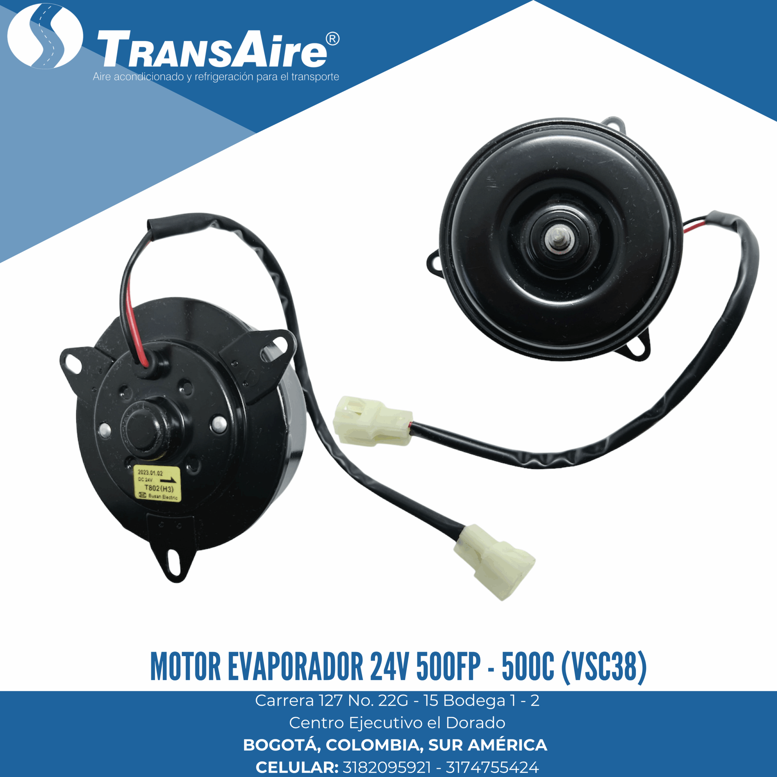 Motor evaporador 24V 500FP - 500C -(VSC38)