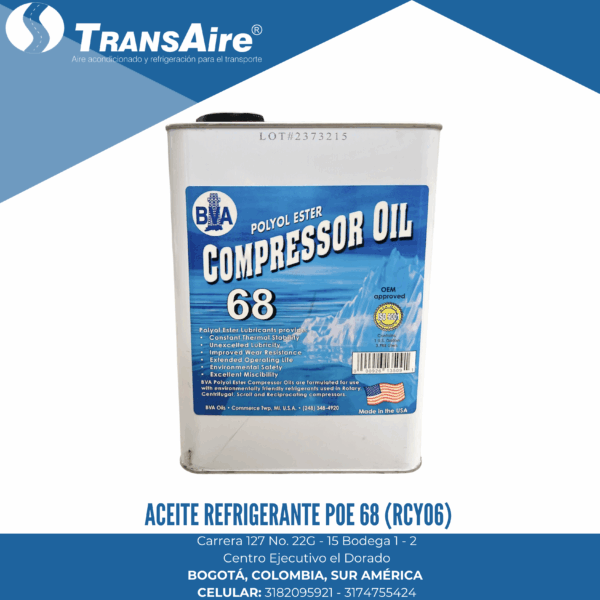Aceite Refrigerante POE 68 (RCY06)