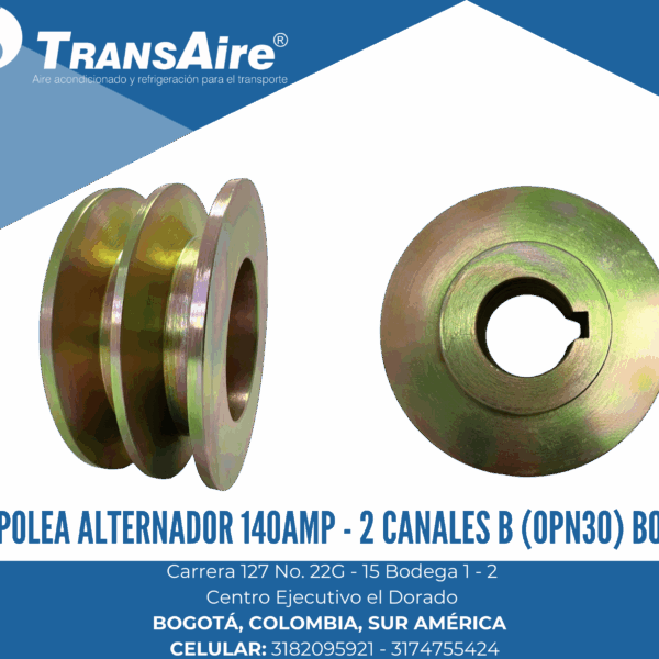 Polea alternador 140 AMP - 2 canales b (OPN30) BOSCH