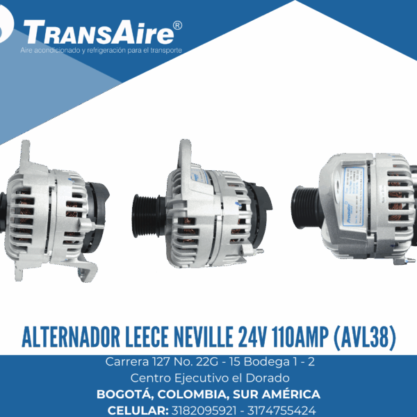 Alternador Leece Neville 24V 110AMP (AVL38)