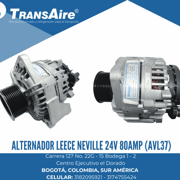 Alternador Leece Neville 24V 80amp (AVL37)