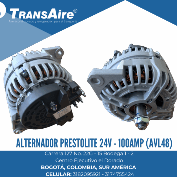 Alternador Prestolite 24V - 100AMP (AVL48)