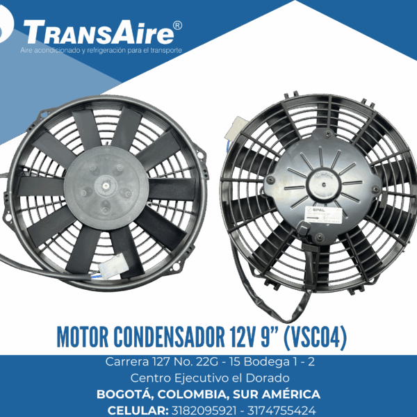 Motor condensador 12V 9” (VSC04)
