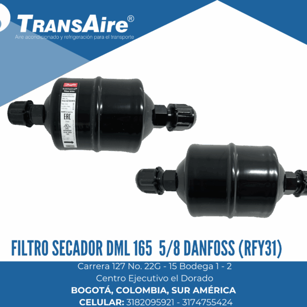 Filtro secador DML 165  5/8 Danfoss (RFY31)