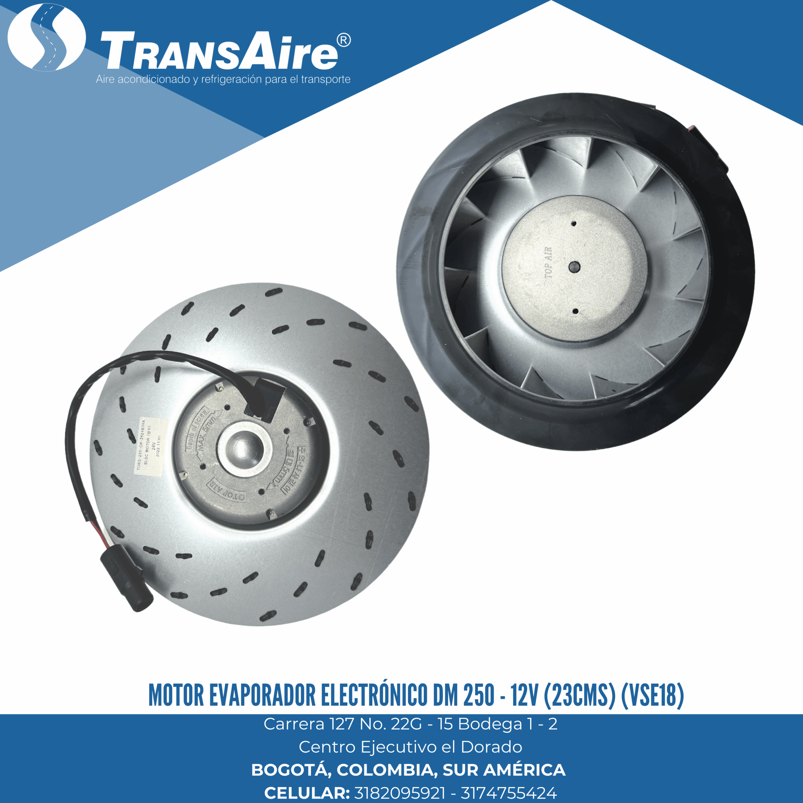 Motor evaporador electrónico DM 250 - 12V (23CMS) (VSE18)