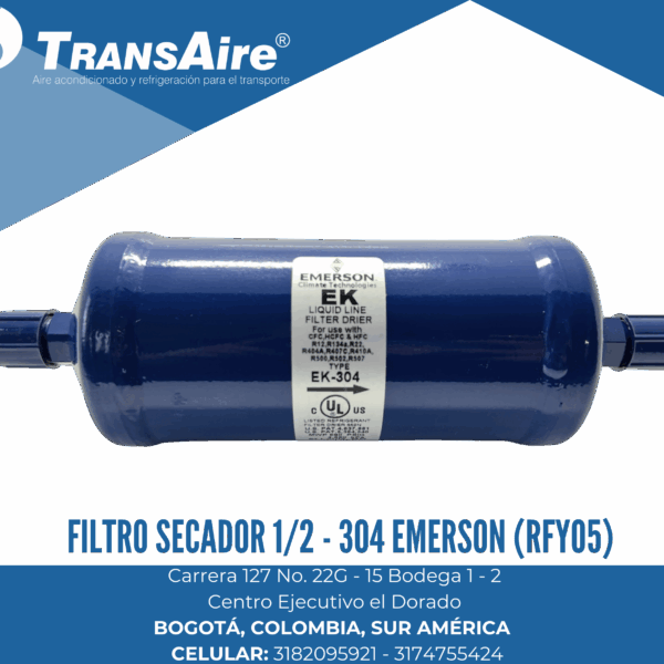 Filtro secador 1/2 - 304 Emerson (RFY05)