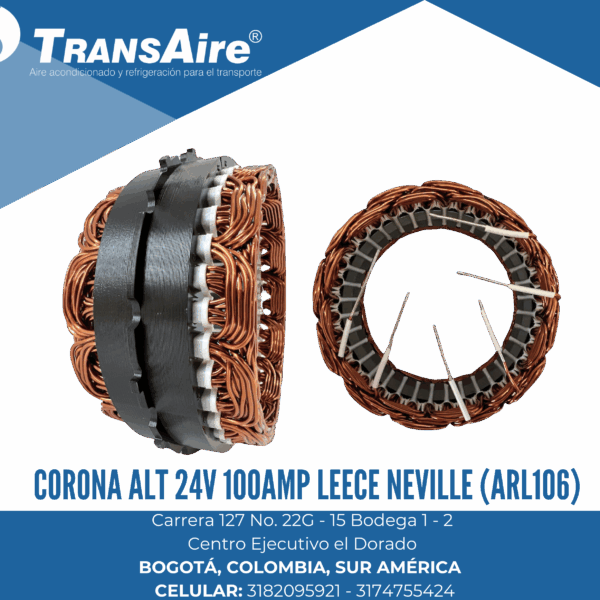 Corona alt 24V 100amp Leece Neville (ARL106)