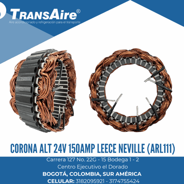 Corona Alt 24V 150amp Leece Neville (ARL111)