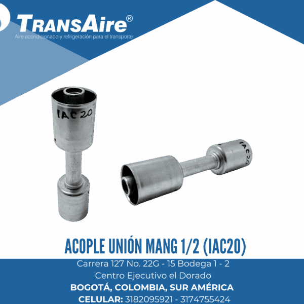 Acople unión mang 1/2 (IAC20)