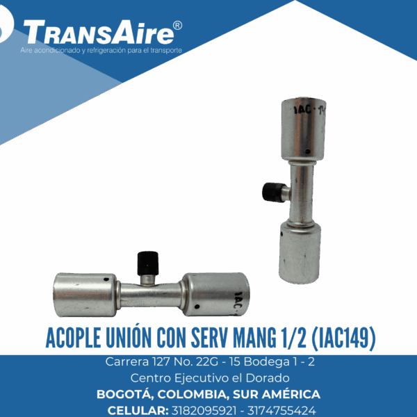 Acople unión con serv mang 1/2” (IAC149)
