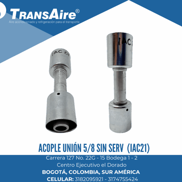 Acople unión 5/8 sin serv (IAC21)