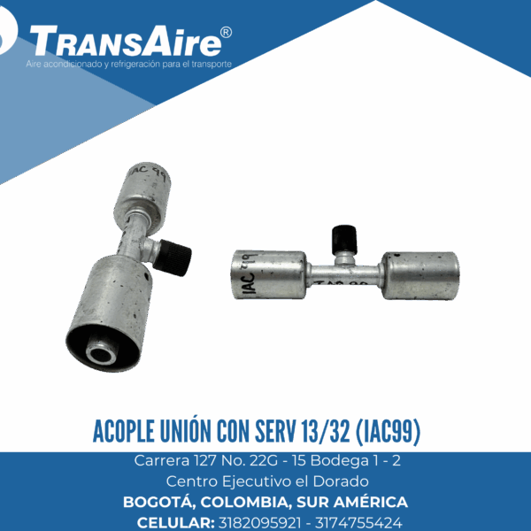 Acople unión con serv 13/32 (IAC99)
